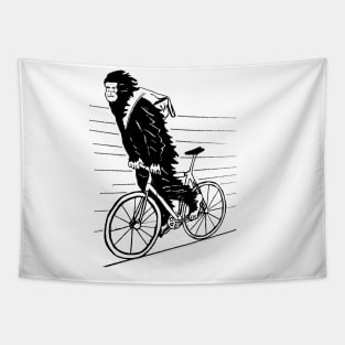 Bgfoot Riding A Bike Tapestry