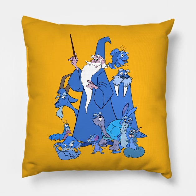 Merlin’s Menagerie Pillow by toonbaboon