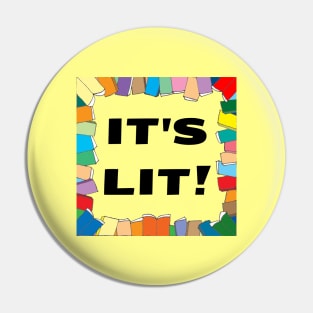 It's Lit | Books Pun Pin