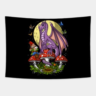 Mushrooms Dragon Tapestry