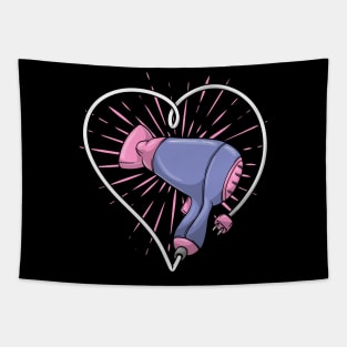 Hair dryer with Cable feed and Heart Tapestry