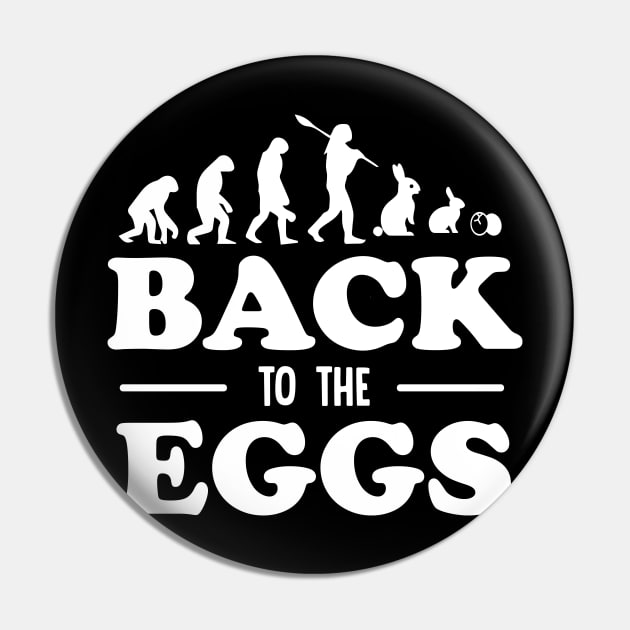 Egg hunt T-Shirt Easter Sunday Evolution Christian Jesus Gift Pin by biNutz