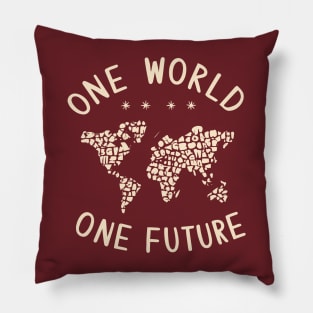 One World One Future Pillow