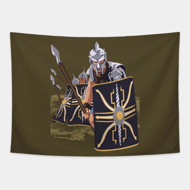 Gladiator Coliseum Tapestry by Tiro1Linea