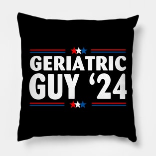 Geriatric Guy '24 American Flag Pillow