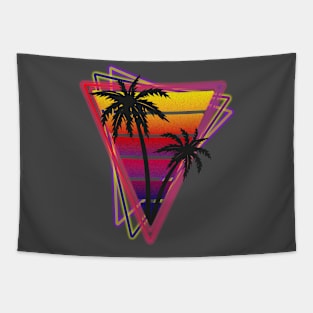 90s Vaporwave Sunset Outrun Synthwave style Tapestry