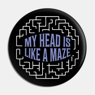 Head Brain Maze Pin