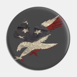 Old Glory American Flag Eagle Clothing Apparel USA Pin
