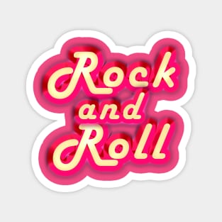 Neon Rock and Roll Magnet