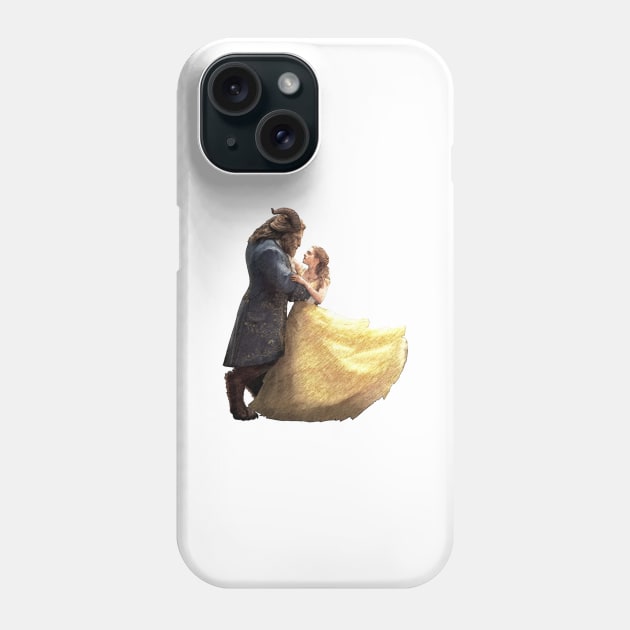 Beauty and the Beast draw Phone Case by MyAwesomeBubble