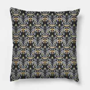 Elegant Luxury Black and Gold Watercolor Pillow