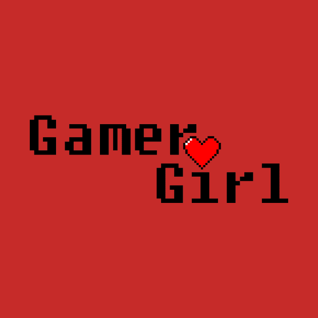 Gamer girl pixel heart by Playfulfoodie