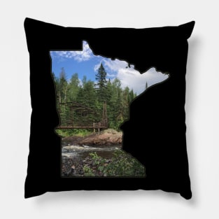 State of Minnesota Outline (Tettegouche State Park & Baptism River) Pillow