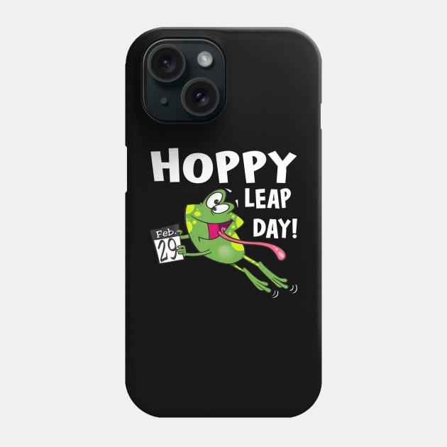 Funny Frog Hoppy Leap Day February 29 Leap Year Birthday Phone Case by Eduardo