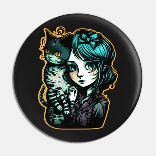 Cat Girl Pin