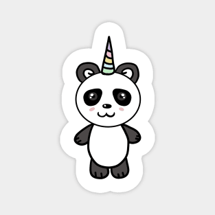 Cute Panda Bear Unicorn Lover Magnet
