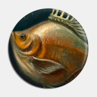 Fish with a Crown Pin