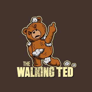 Funny Mean Cute Teddy Bear Movie Zombie Tv Series Cartoon Parody T-Shirt