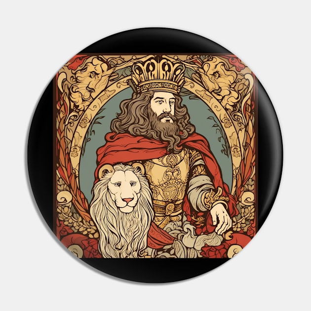 King Richard the Lion Pin by ComicsFactory