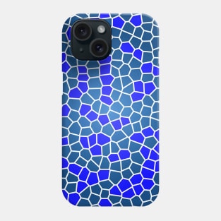 blue mosaic pattern Phone Case