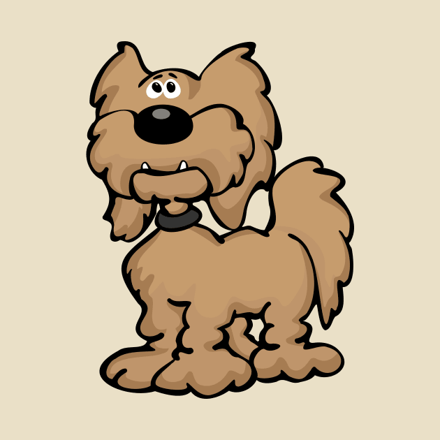 Labradoodle Dog Cartoon by hobrath