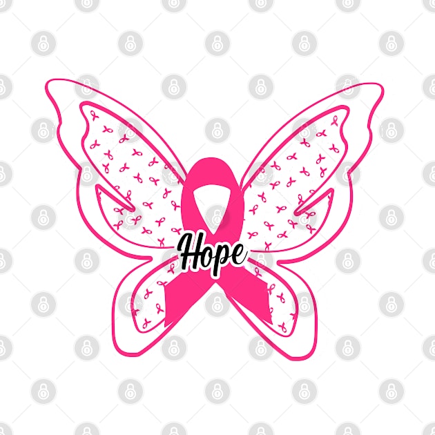 Breast Cancer Pink Ribbon Hope by FamilyCurios