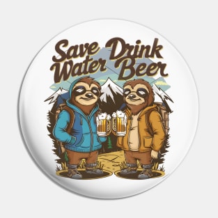 "Chill & Spill: Slothful Sips" Pin