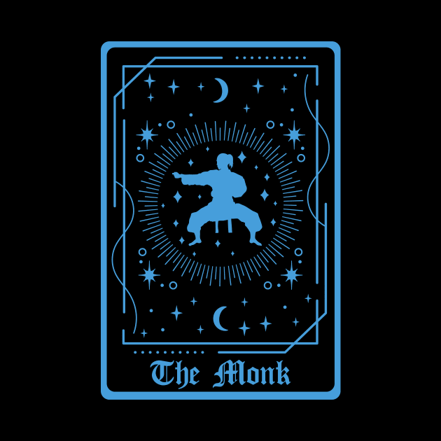 D&D Monk Class Tarot Card by Sunburst