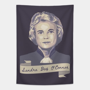 Sandra Day O'Connor Portrait and Quote Tapestry