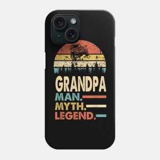 Grandpa Man Myth Legend Vintage Jeep For Mens Papa Father's Day Jeep gift Phone Case