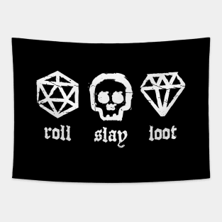 Roll Slay Loot Rpg Gaming Tapestry