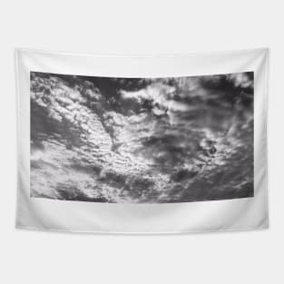 Black And White Clouds - Aesthetic Background Tapestry