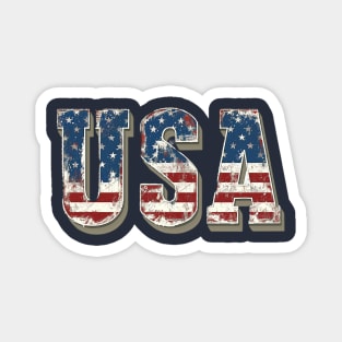 Vintage USA Flag Magnet