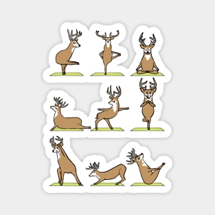 Deer Yoga Magnet