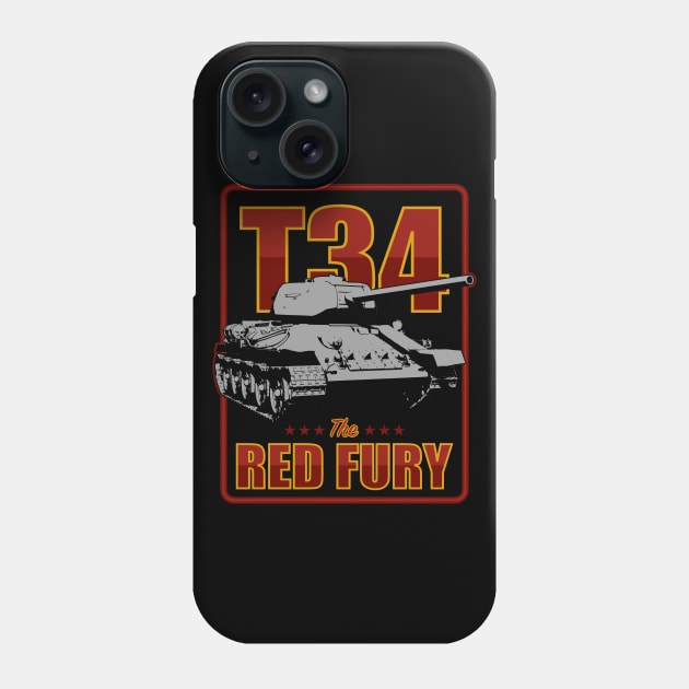 Russian T-34 Tank Phone Case by TCP