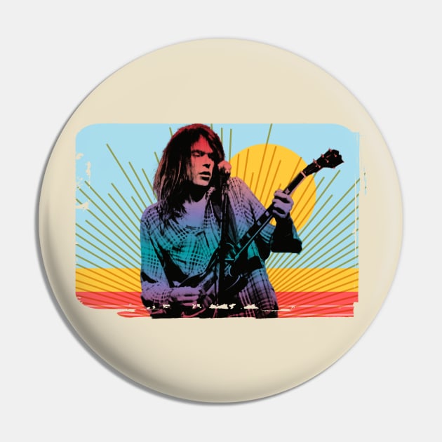 Neil Young Pin by HAPPY TRIP PRESS