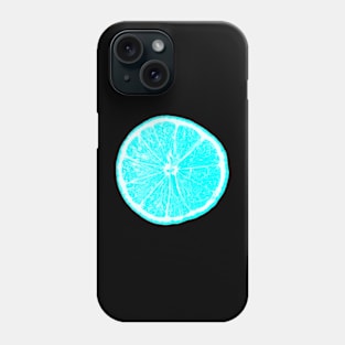 Electric Turquoise Lemon Phone Case
