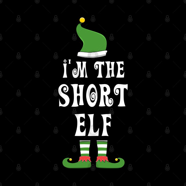 Short Elf for Matching Family Christmas Group by jkshirts