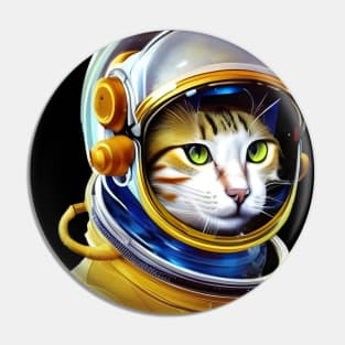 Space Traveller Cat Pin