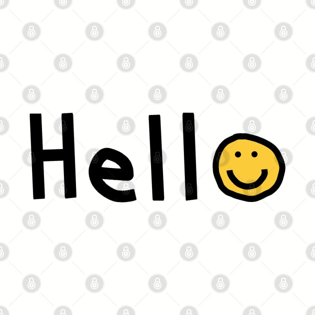 Smiley Face Hello by ellenhenryart