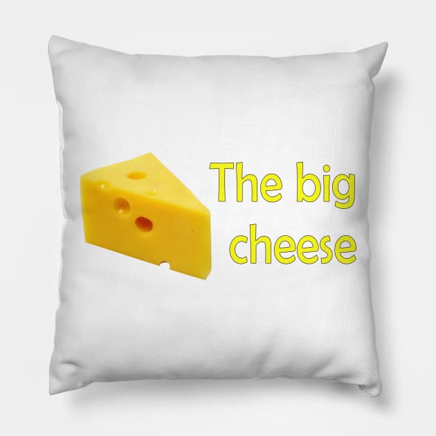 The big cheese Pillow by Stiffmiddlefinger