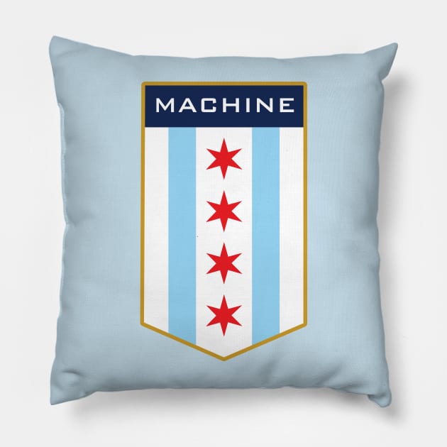 Chicago Machine Pillow by MindsparkCreative