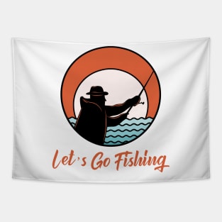 Lets Go Fishing Tapestry