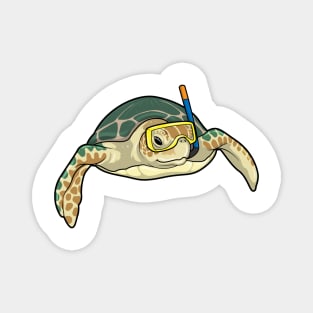 Turtle Diver Snorkel Magnet