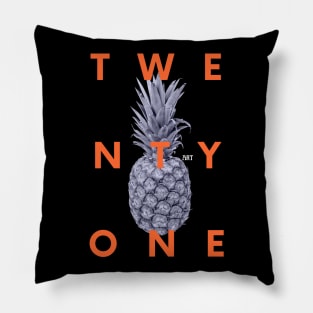 twentyone pineapple art Pillow