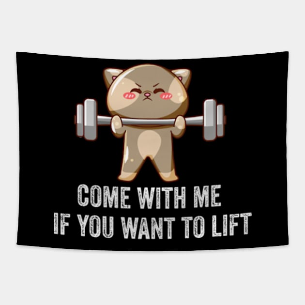 Come With Me If You Want To Lift Tapestry by LaroyaloTees
