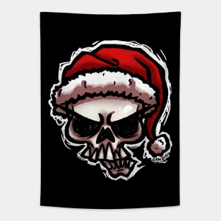 Christmas Skull Tapestry