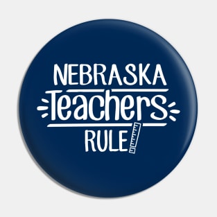 Nebraska Teachers Rule Pin