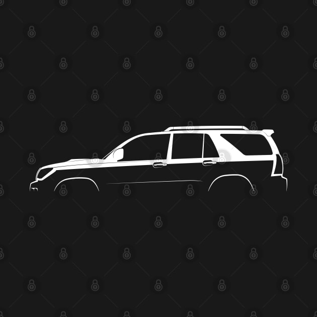 Toyota 4Runner (N210) Silhouette by Car-Silhouettes