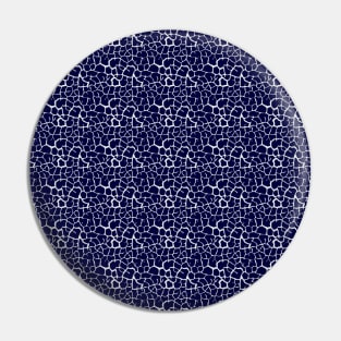 Elephant Print Skin Pattern Blue Pin